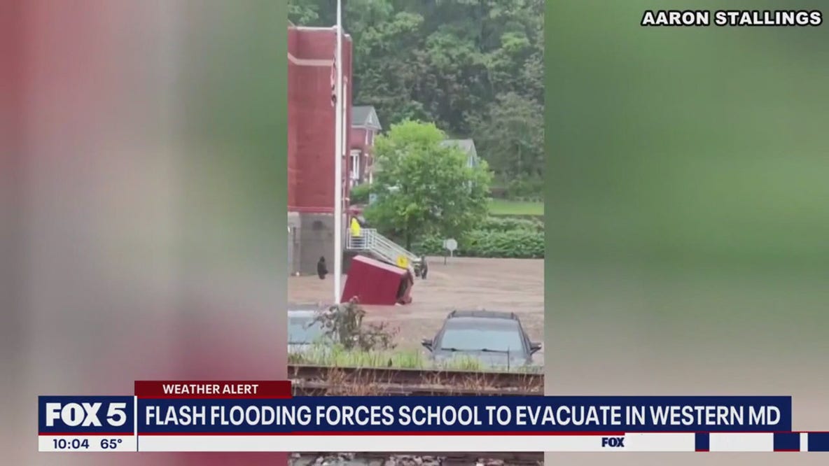 Flash flooding forces evacuation at Maryland elementary school